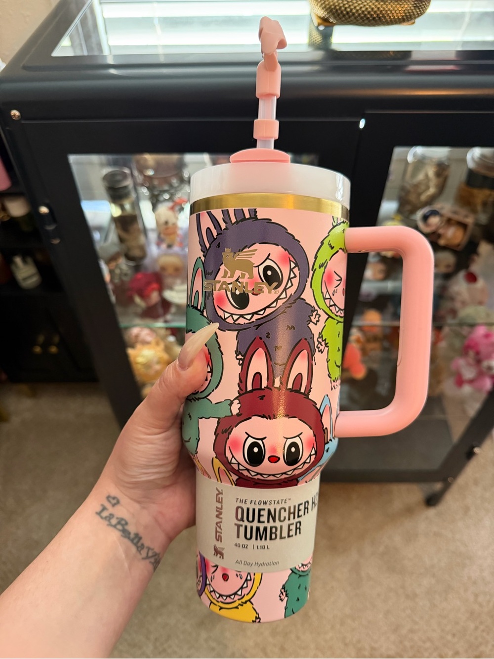 Stanley Pink Quencher tumbler Labubu !!!!!! new with bag !